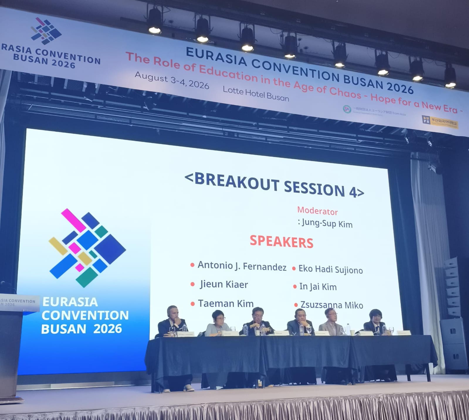 Dokumentasi & Catatan Keynote Speaker Eurasia Foundation Convention 2026 di Busan